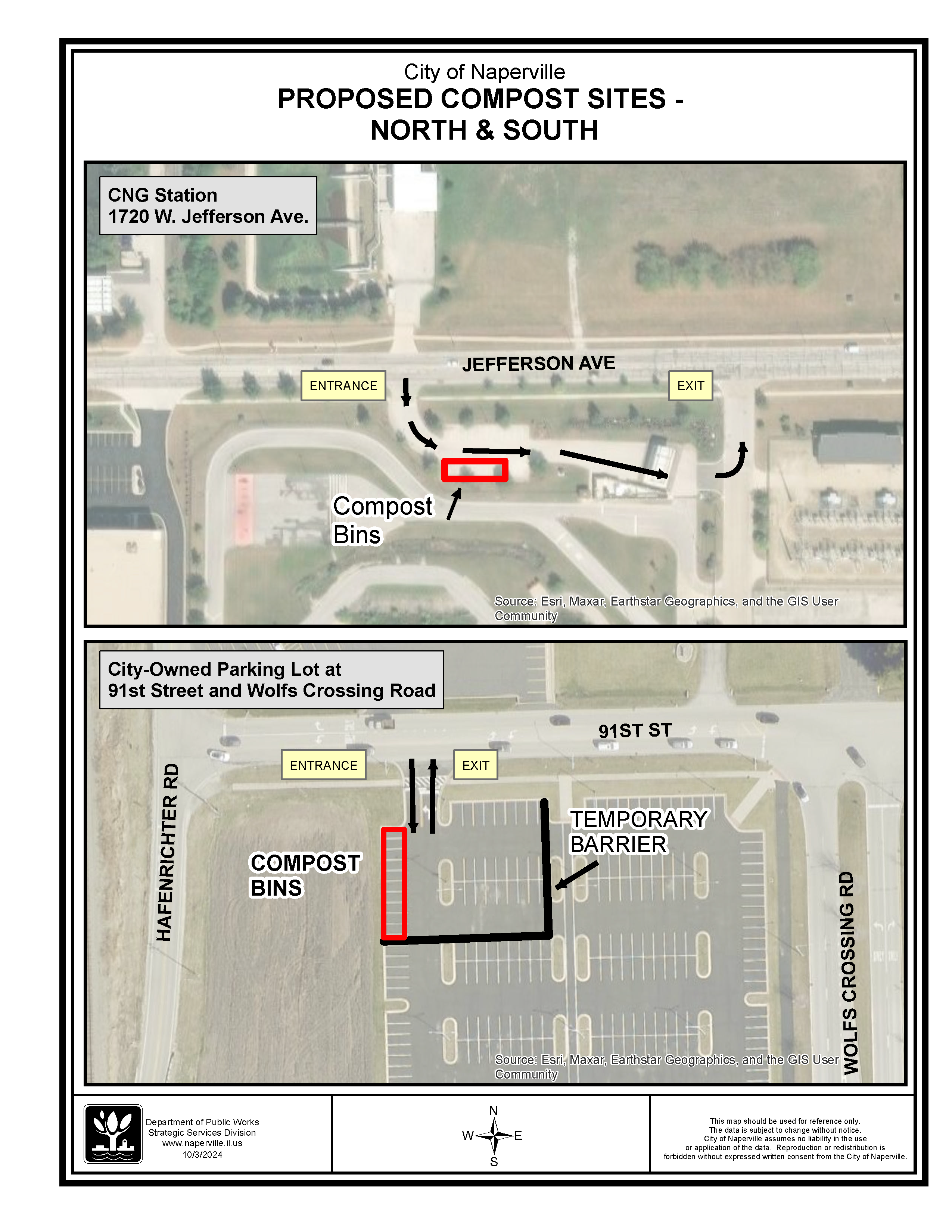 Residential Composting Location Site Map